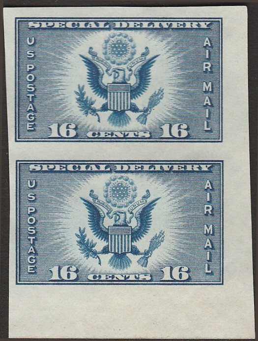 # 771 Mint No Gum As Issued Dark Blue Air Post Special Delivery