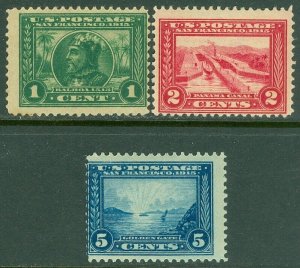 EDW1949SELL : USA 1913 Scott #397-99 Average-Fine, Mint OG LH. Catalog $96.00.