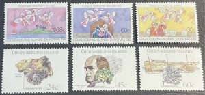 COCOS ISLANDS # 75-80--MINT NEVER/HINGED---2 COMPLETE SETS----1981