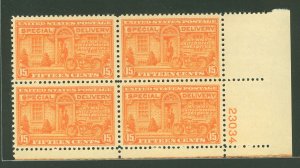 United States #E16 Mint (NH) Plate Block