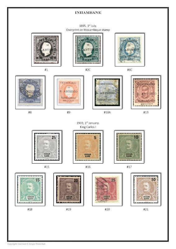 Portuguese Colonies and Territories  1880-1973 PDF(DIGITAL) STAMP ALBUM PAGES