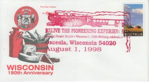 1998 Wisconsin Sesquicentennial Osceola Train Pictorial 