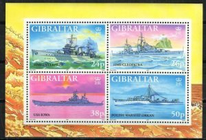 Gibraltar Stamp 732  - World War II Warships