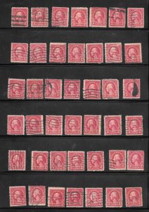 Page of #554 of Used US. Stamps Collection / Lot my #384 Page