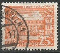 BERLIN, 1949, used 25pf Buildings Scott 9N50