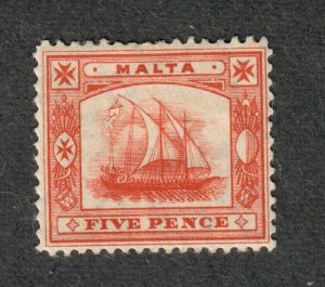 Malta Sc#44 M/H/VF, Partial Set, Cv. $45