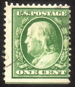 1908, US 1c, Franklin, Used, Sc 331