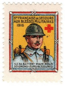 (I.B) France (Great War) Cinderella : Red Cross Fund (1916)