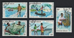 Togo Lagoon Fishing 5v 1974 CTO SG#1008-1012