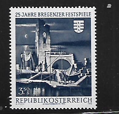 AUSTRIA, 877, MNH, BREGENZ FESTIVAL STAGE