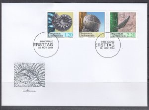 Liechtenstein Scott 1302-4 FDC - Fossils
