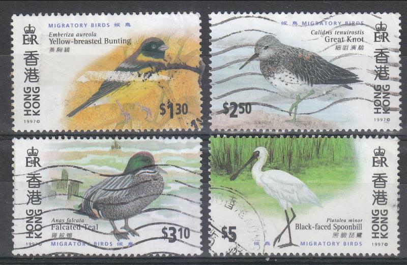 Hong Kong 1997 Sc 784-7 Migratory Birds Used