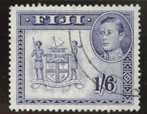 FIJI Scott 128A Used coat of arms stamp