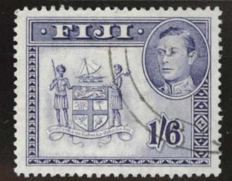 FIJI Scott 128A Used coat of arms stamp