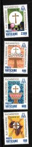 Vatican City-Sc#761-4-Unused NH set-Eucharistic Congress-1985-