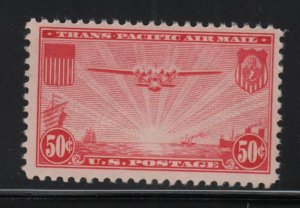 1937 Airmail China Clipper 50c carmine Sc C22 MNH single stamp C3