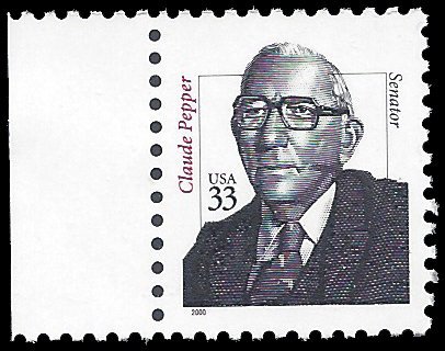 #3426 33c Sen. Claude Pepper 2000 Mint NH