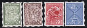 Norway # 586-589, Complete Set, Mint NH, 1/2 Cat.