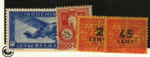Indochina #C13a, J32 MNH, J59, J61 MH