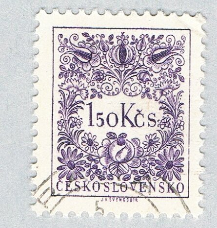 Czechoslovakia Numeral violet 150k (AP131609)