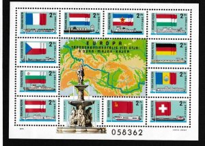 Hungary # 2514, Flags & Ships, Souvenir Sheet, Mint NH, 1/2 Cat