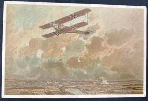 1916 Feldpost Germany postcard Cover to Berlin Military Doble decker Airplane