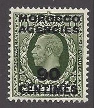 Great Britain Offices Abroad, Morocco Agencies # 420 MNH single, King George V