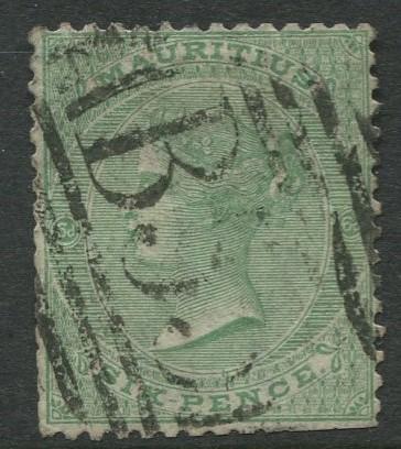 Mauritius - Scott 33 - QV Definitives-1863 - Used - Single 2p Stamp