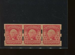 Scott 320Ad Washington Schermack Type 3 Mint NH Strip of 3 Stamps with PF Cert!