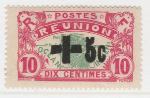 1915 French Colony Reunion Semi-Postal Black Overload 10c+5c MH* A20P48F2745-