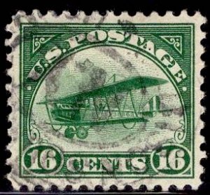 US Stamp #C2 15c Green Jenny USED SCV $30