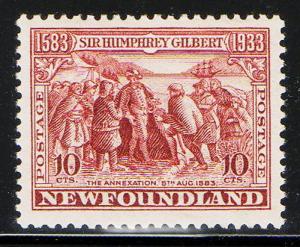 Newfoundland #220 MVLH VF CV $8.00