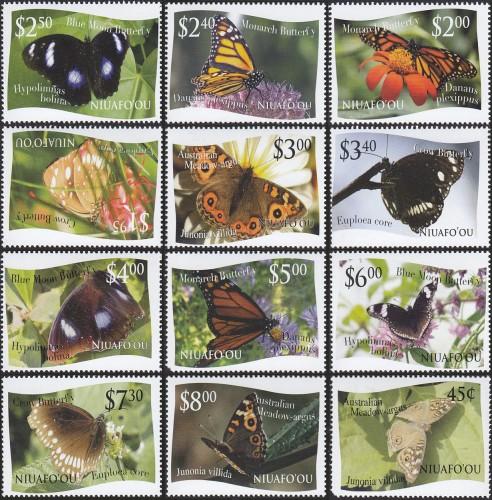 NIUAFO'OU - 2012 - Butterflies - Perf 12v Set - M N H