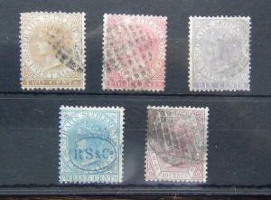 Straits Settlements QV Range with values to 30c Fine Used