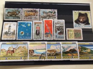 Vietnam Korea and Mongolia stamps  A6939