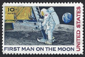 United States #C76 10¢ Moon Landing (1969). Used.