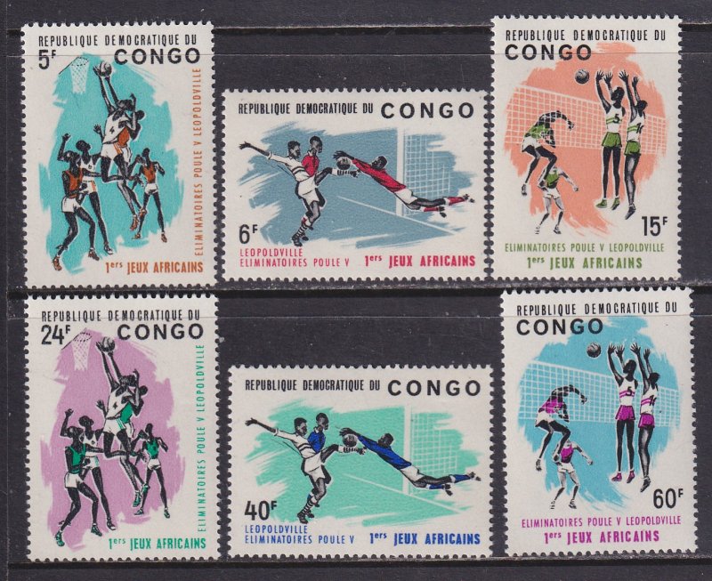 Congo Democratic Rep. (1965) #528-33 MNH. Wholesale 50 sets at 10c/set