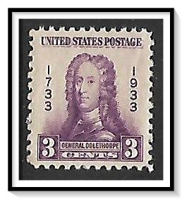 US #726 Oglethorpe MNH