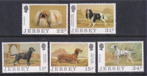 Jersey 447-451 Dogs MNH VF