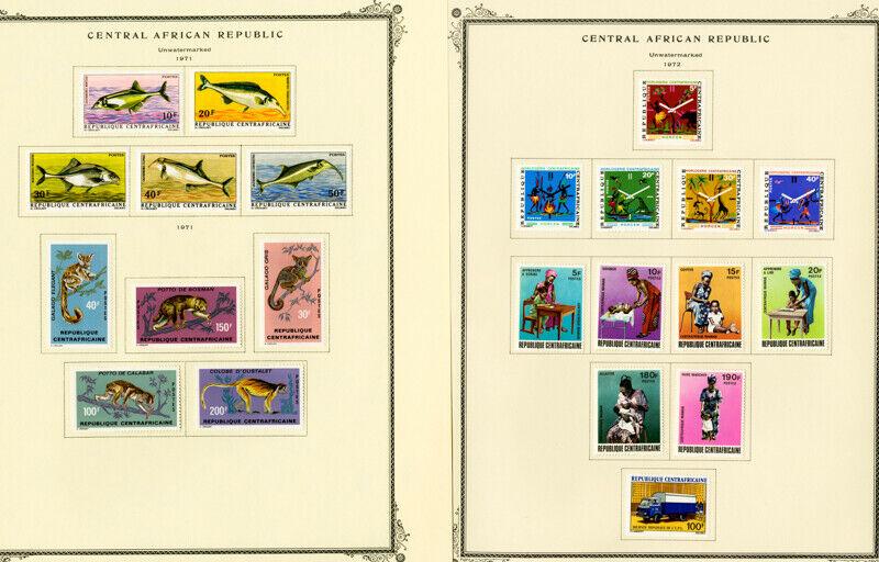 Central Africa Huge Mint Specialty Stamp Collection