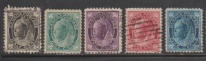 Canada Scott #66-67-68-69-70 Stamp - Used Set of 5