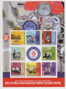 Isle of Man 2018 - Scooter Rally,  Mint Sheet- U/Mint