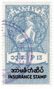 (I.B) Burma Revenue : Insurance 13p