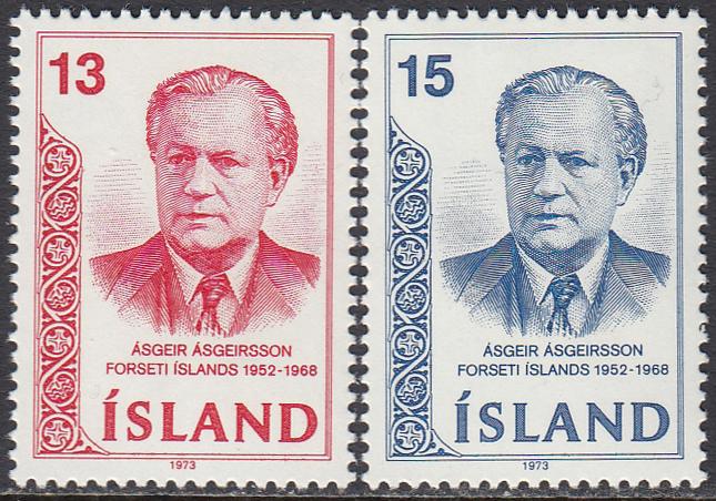 Iceland 456-7 MNH - Asgeir Asgeirsson