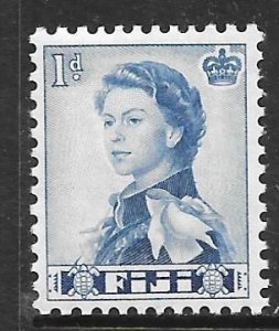 Fiji 148: 1d Queen Elisabeth II, MH, F-VF