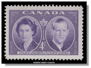 Canada - 315 MNH - Duchess and Duke of Edinburgh (1951) 4¢