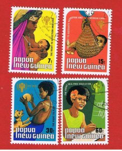 Papua #508-511  VF used    IYC   Free S/H