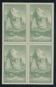 USA 756 - 765 Imperf Parks Full Set of Centerline Blocks - XF Mint NGAI