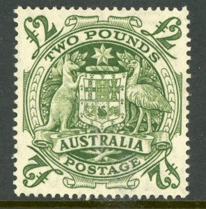 Australia 1950 Arms £2 Green Scott # 221 MNH Z7