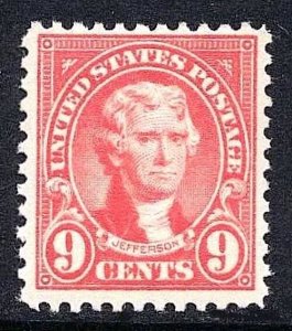 #561 VF MNH OG-9¢ JEFFERSON NICE PERF 11 Series (REM #561-758)